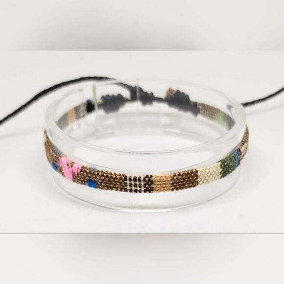 Men's bracelet striped Bohemian surfer new e36 - Picture 1 of 1